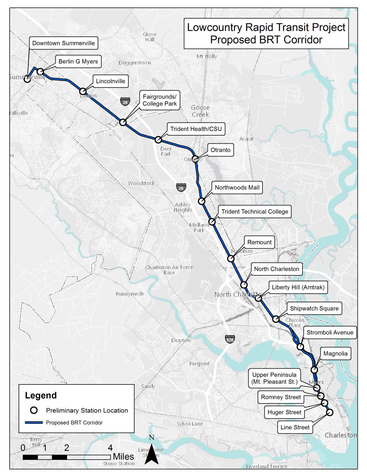 Lowcountry Rapid Transit proposed route (copy) (copy)